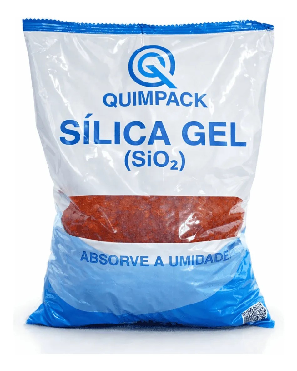 Silica Gel 1kg laranja desumidificante 4-8mm